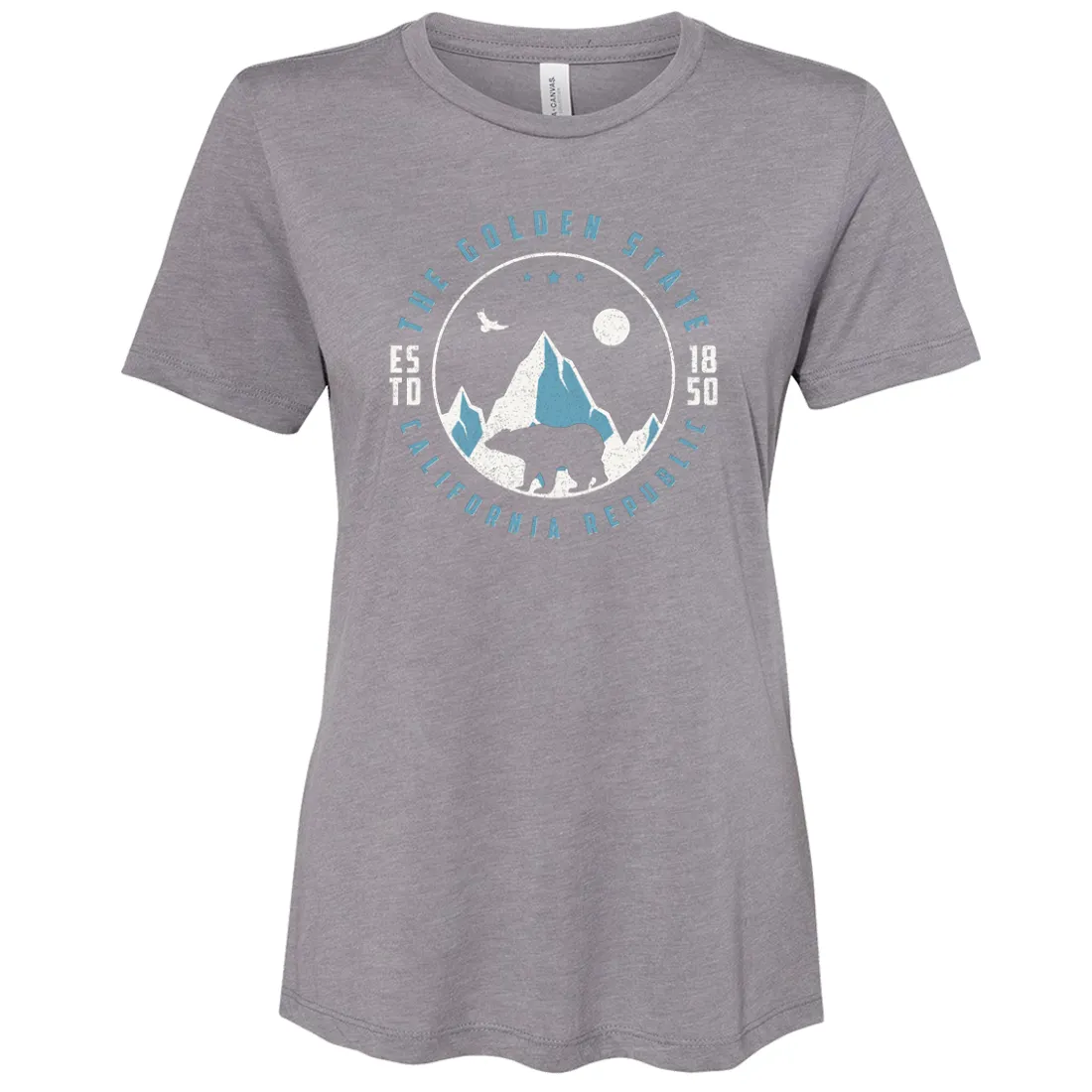 Snowy California Mountains Women's Relaxed Jersey Tee