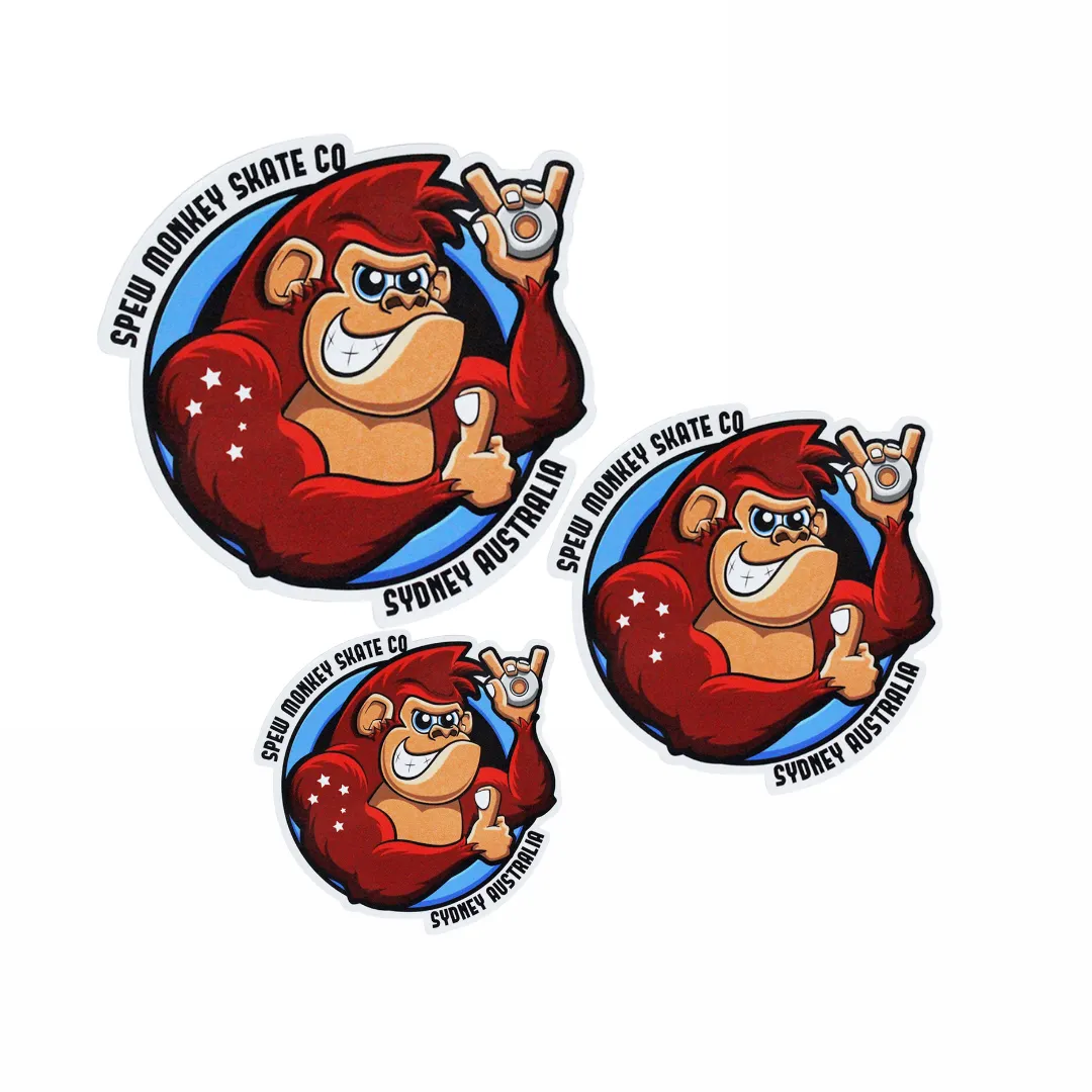 Spew Monkey Skate Co Sticker