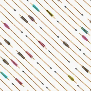 Sports Life 3 Arrows on Ivory by Robert Kaufman