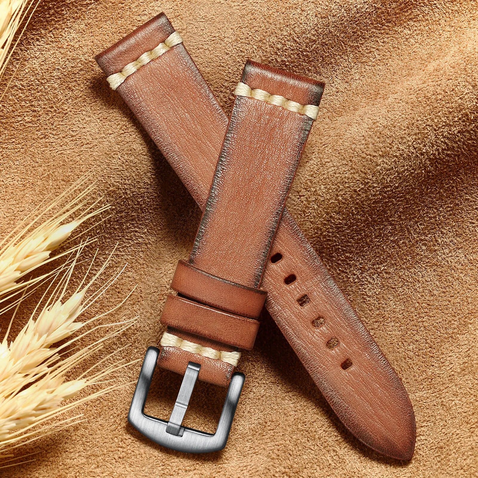 ★Spring Sale★ADDIESDIVE Watch Band Leather Strap, Choose Color & Width 20mm 22mm
