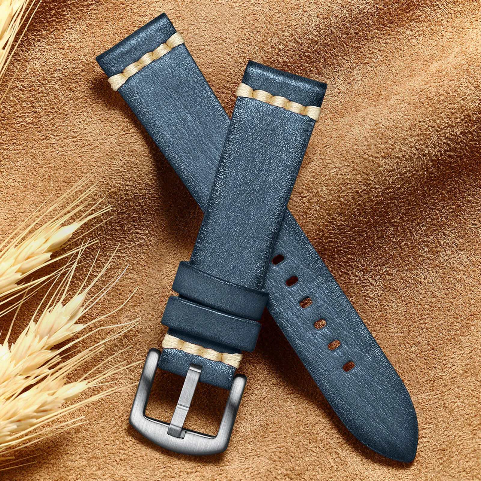 ★Spring Sale★ADDIESDIVE Watch Band Leather Strap, Choose Color & Width 20mm 22mm