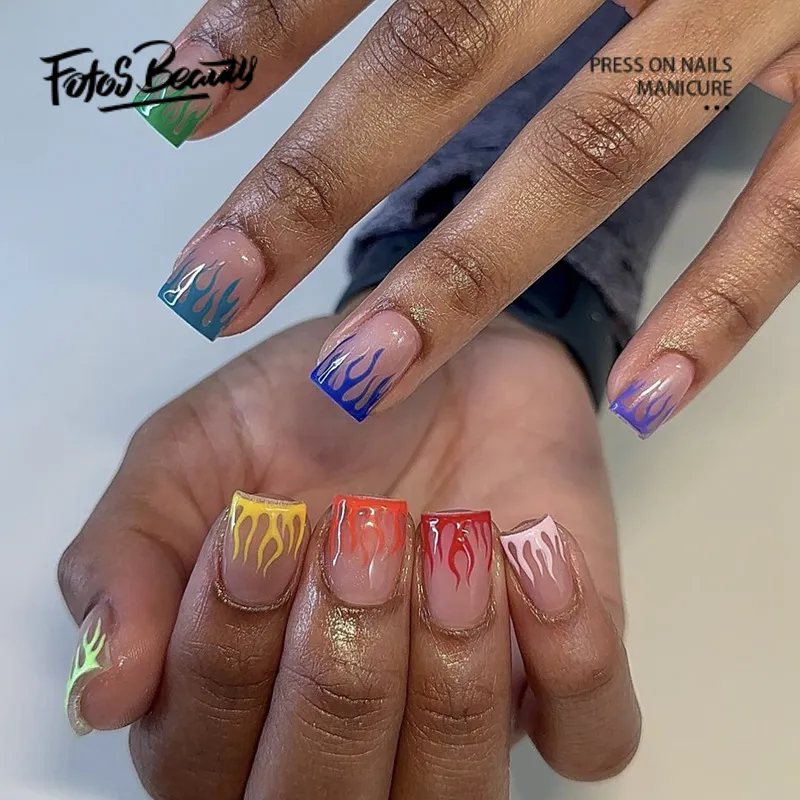 Square Flame Color
