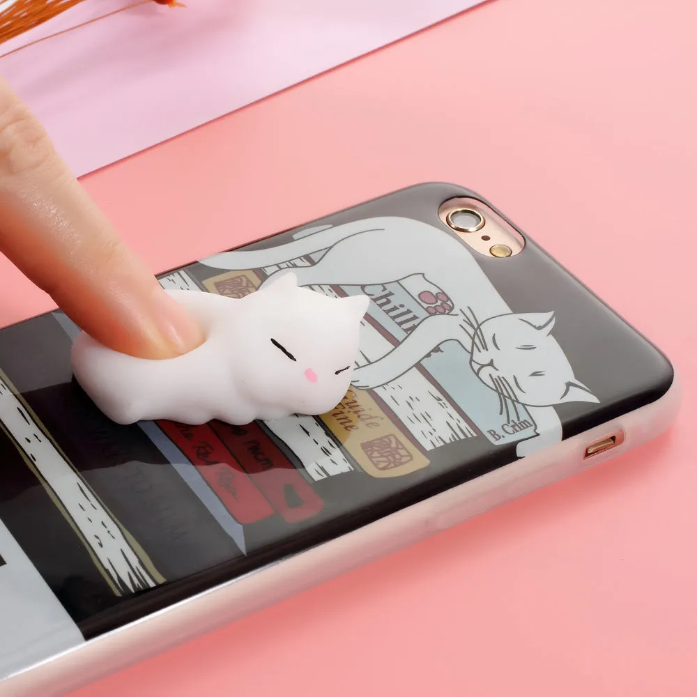 Squishy Stress Release Cat iPhone Case