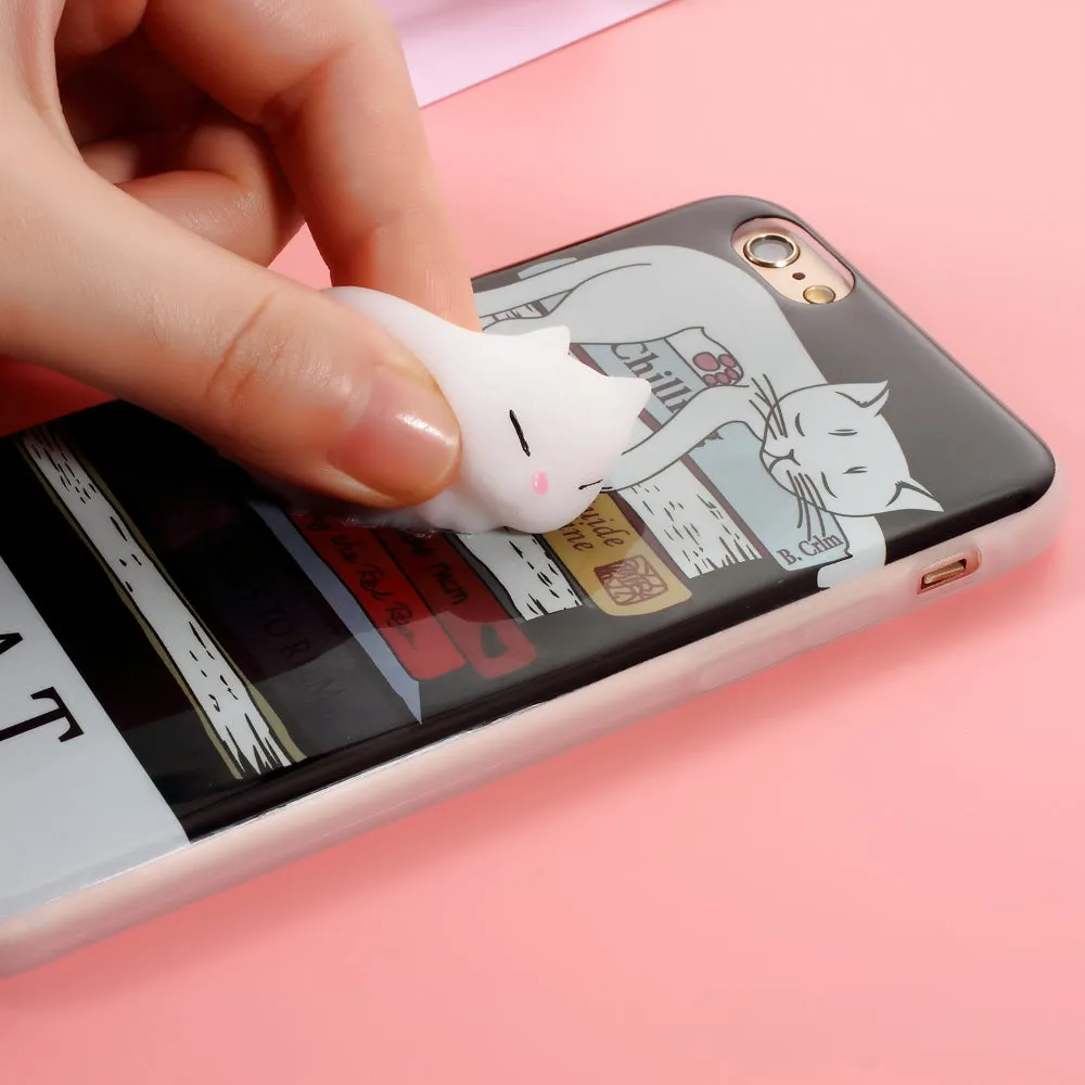 Squishy Stress Release Cat iPhone Case