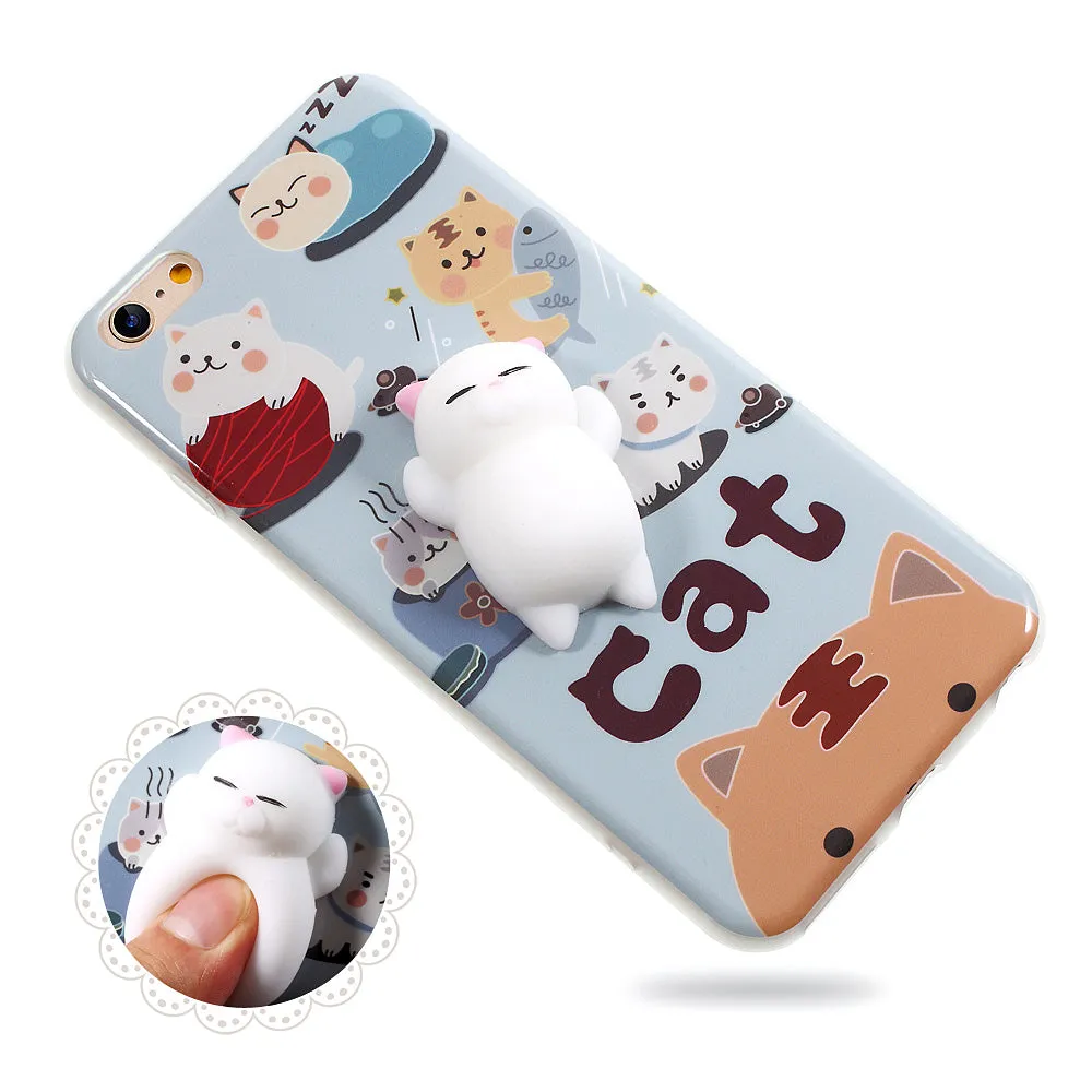 Squishy Stress Release Cat iPhone Case