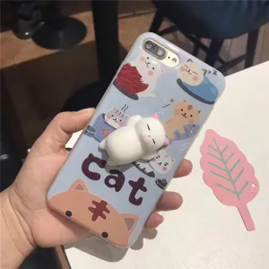 Squishy Stress Release Cat iPhone Case