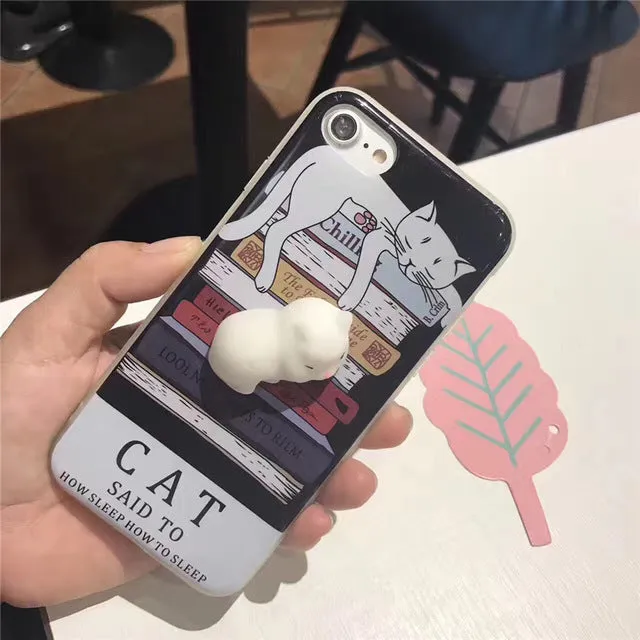 Squishy Stress Release Cat iPhone Case