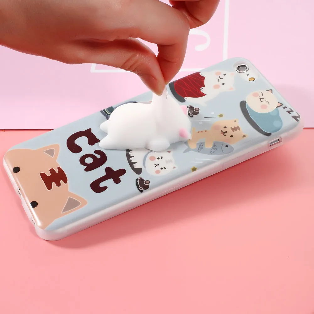 Squishy Stress Release Cat iPhone Case