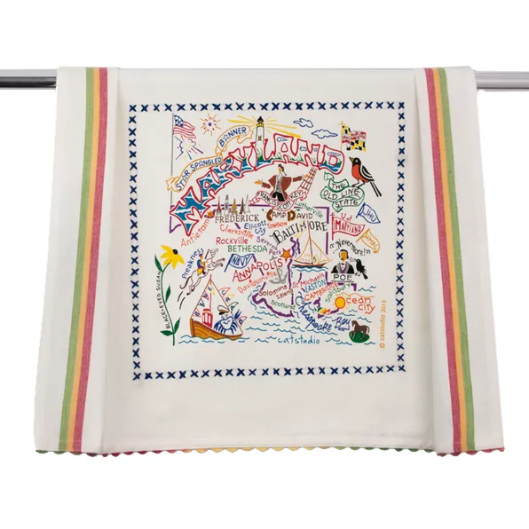 State of Maryland Dish Towel