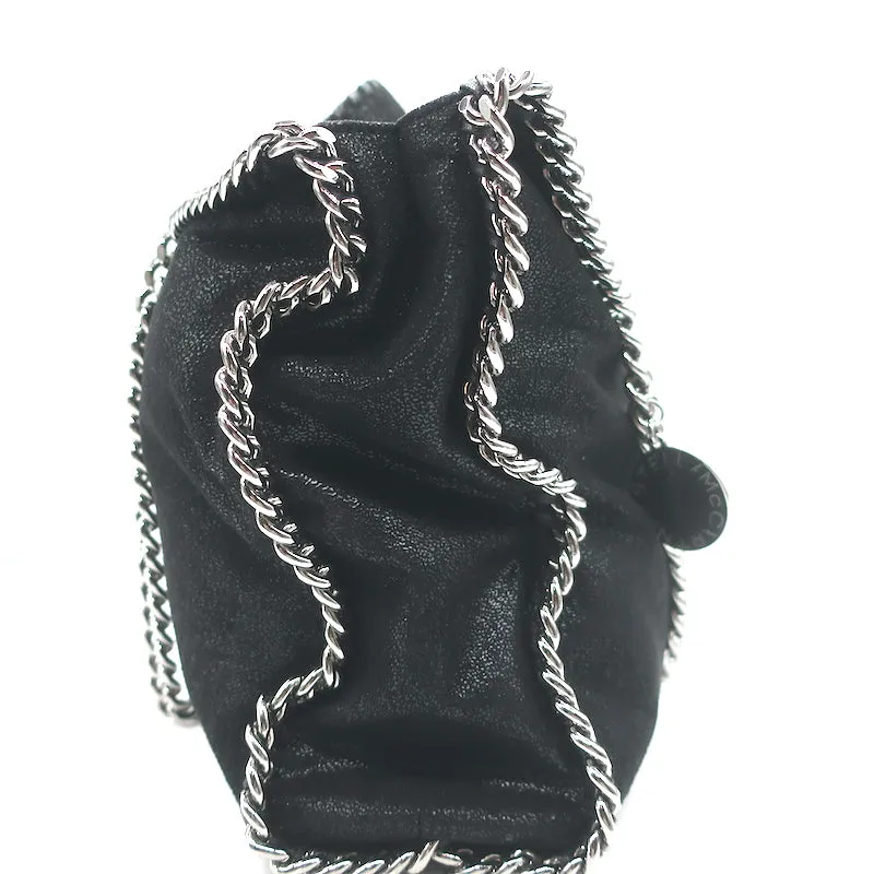Stella McCartney Falabella Medium Shoulder Bag Black Faux Leather NEW