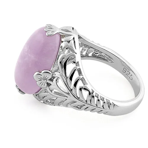 Sterling Silver Timeless Lavender Quartz Gemstone Ring