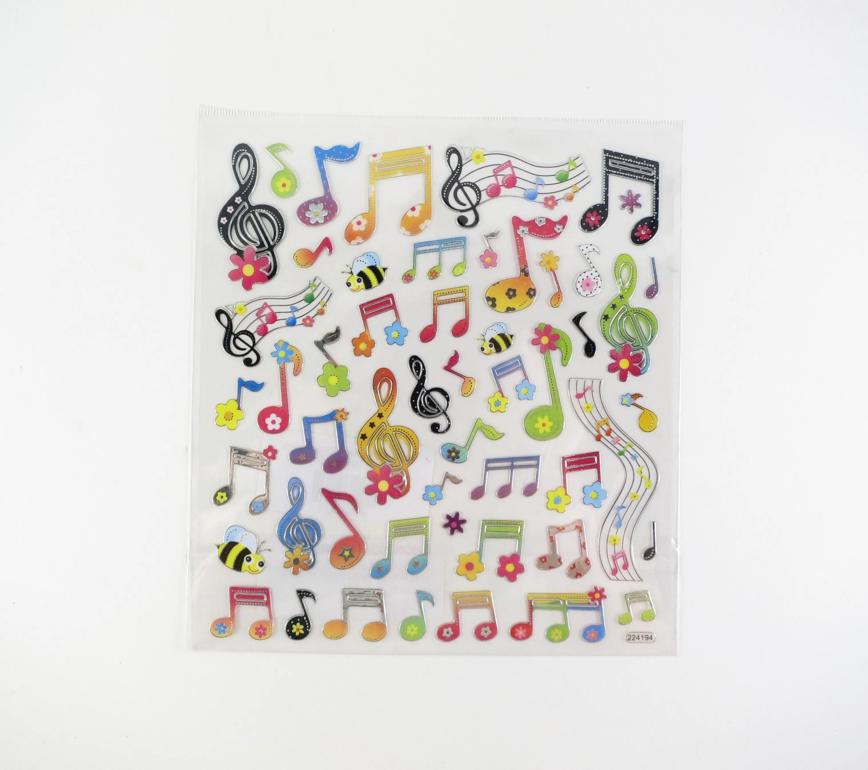 Stickers Music Floral Notes