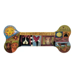 Sticks: "Furever Friends" Dog Leash Rack