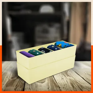 Stomo Dori Multi-Purpose Stackable Drawer Organizer For Home | Lemon - Set of 2