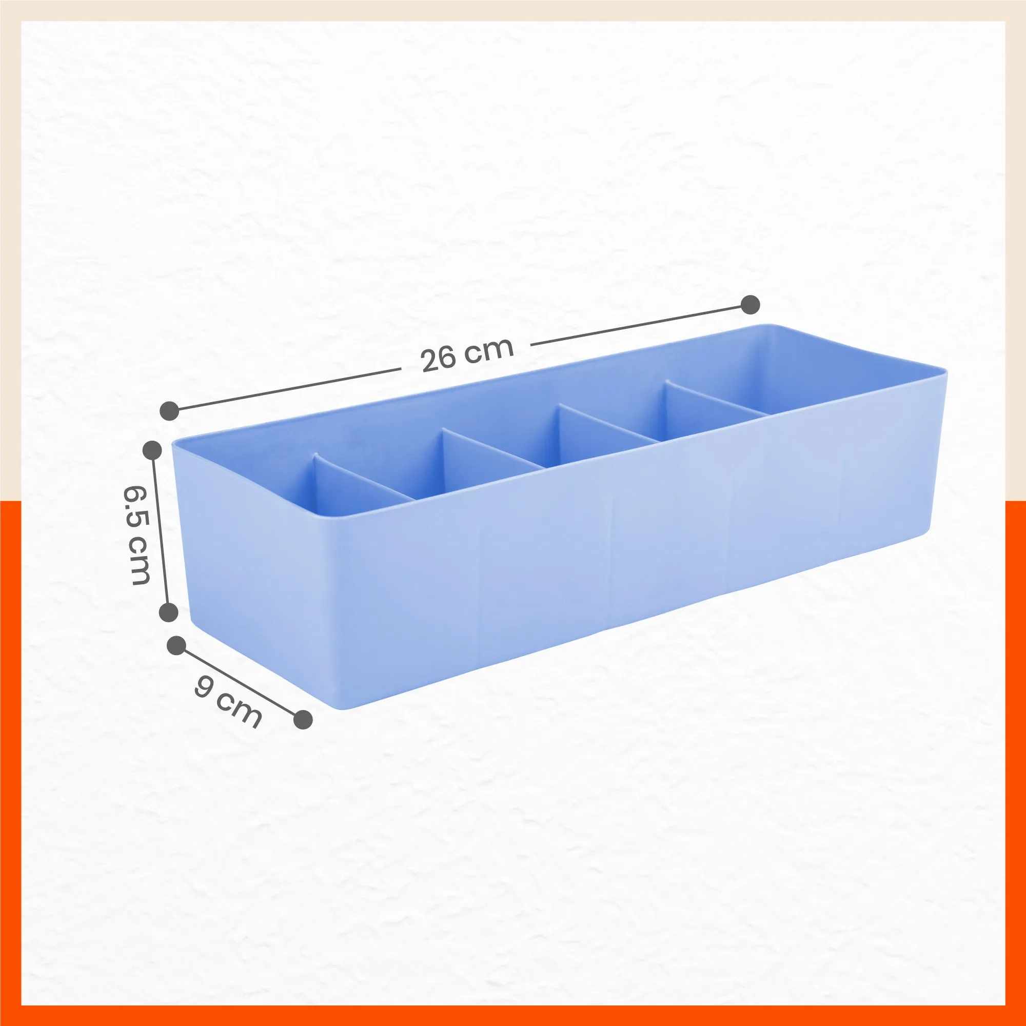 Stomo Dori Multi-Purpose Stackable Drawer Organizer For Home | Sky Blue - Set of 3