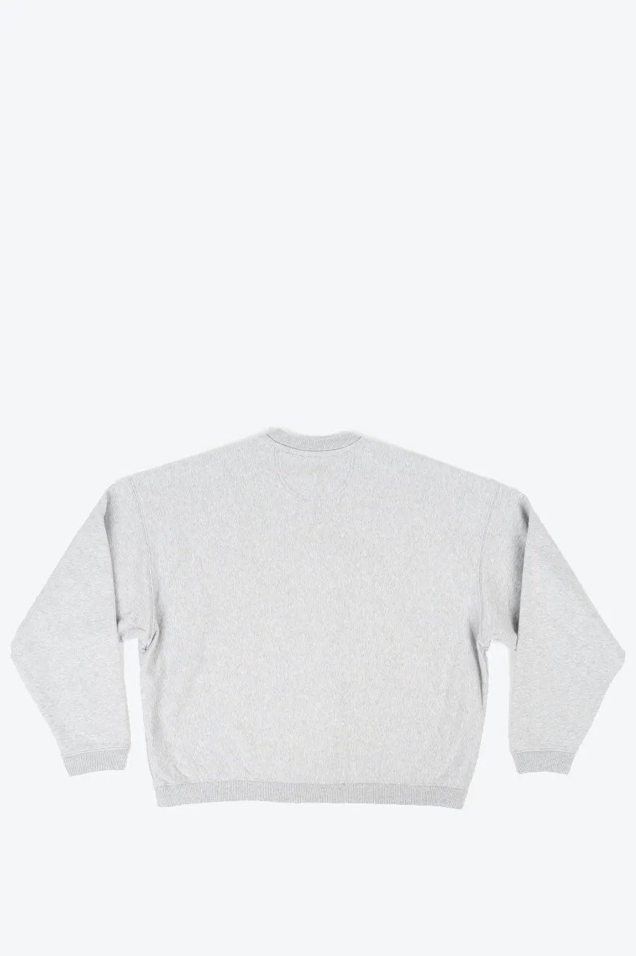STUSSY RELAXED OVERSIZED CREW GREY HEATHER