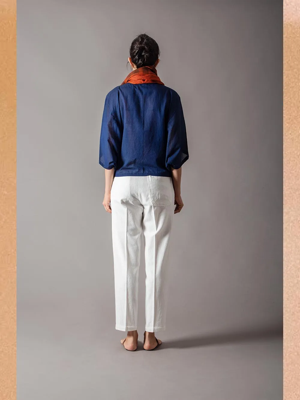 SUKETDHIR   I   SD Patang Top | Cotton Mul | Navy