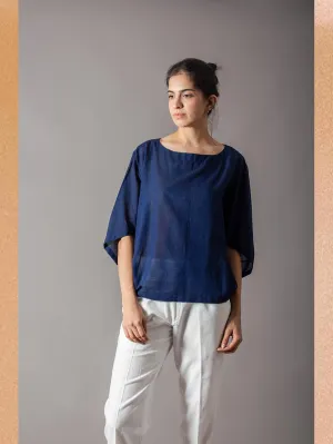 SUKETDHIR   I   SD Patang Top | Cotton Mul | Navy