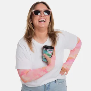 Summer Marble Arm Sleeves with Thumbhole - Adult