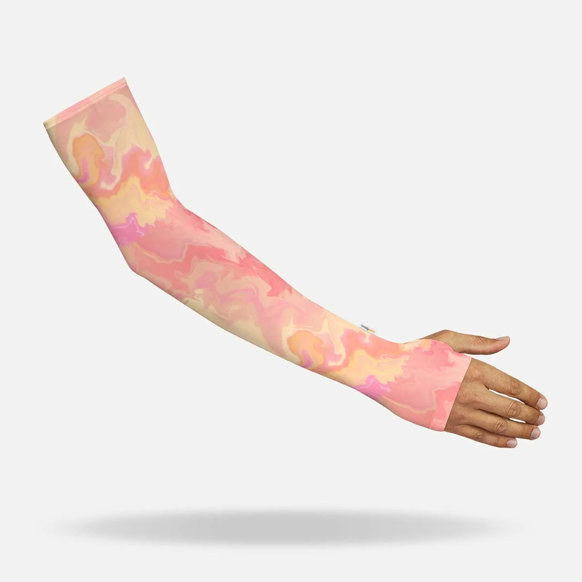 Summer Marble Arm Sleeves with Thumbhole - Adult
