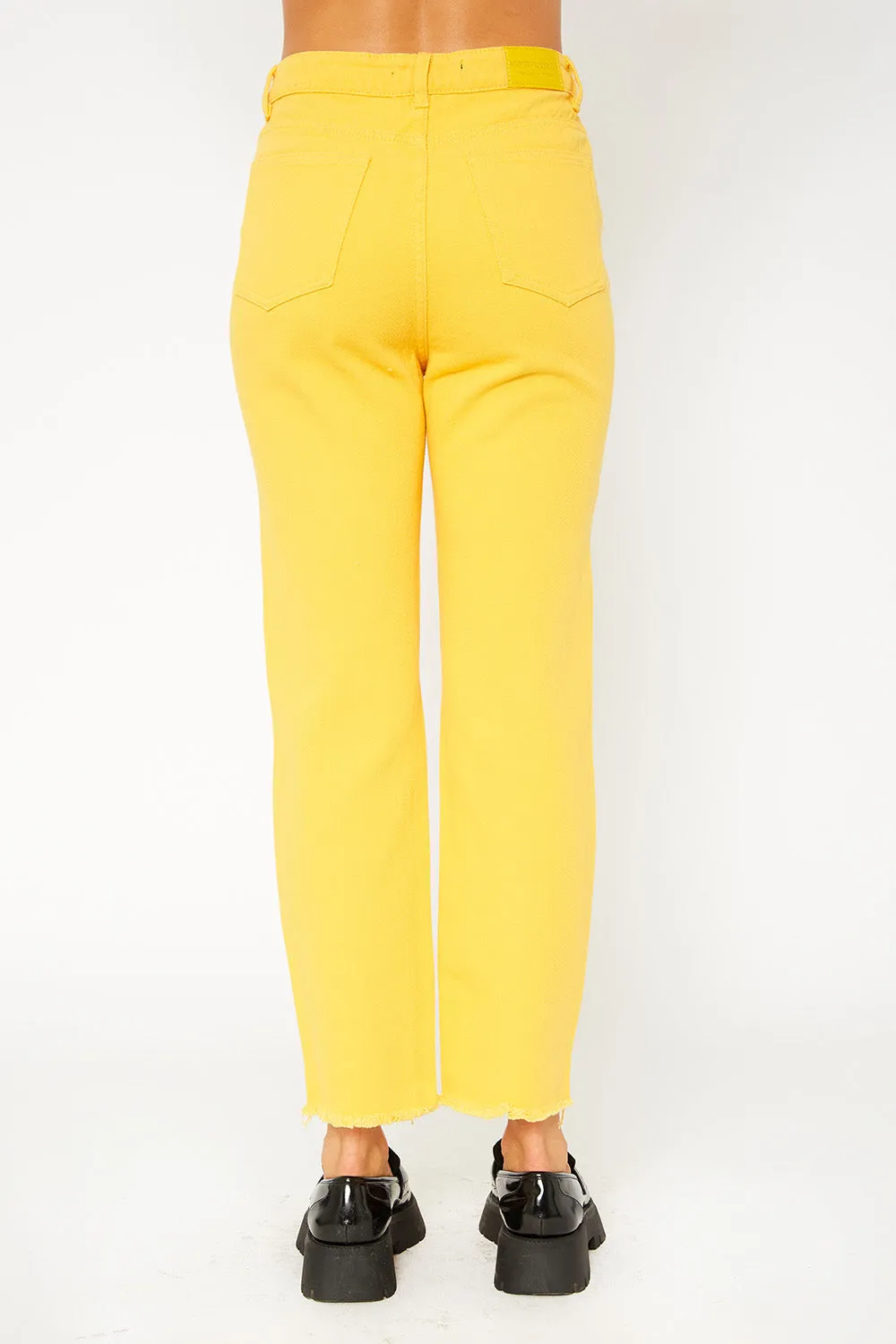 Super high-rise color pants