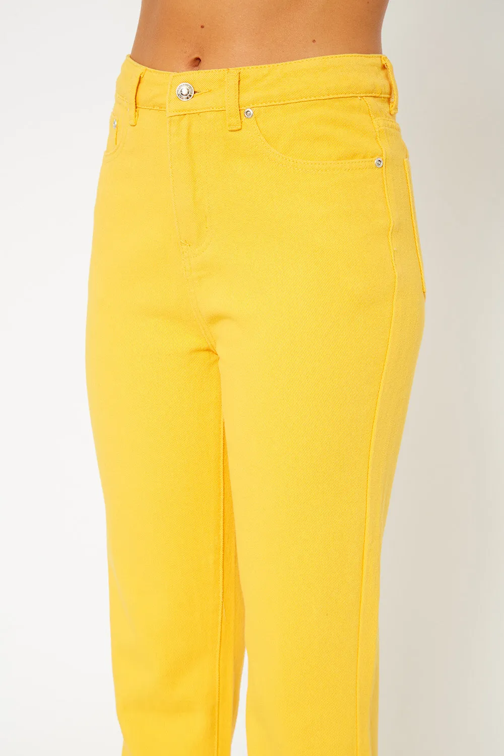 Super high-rise color pants