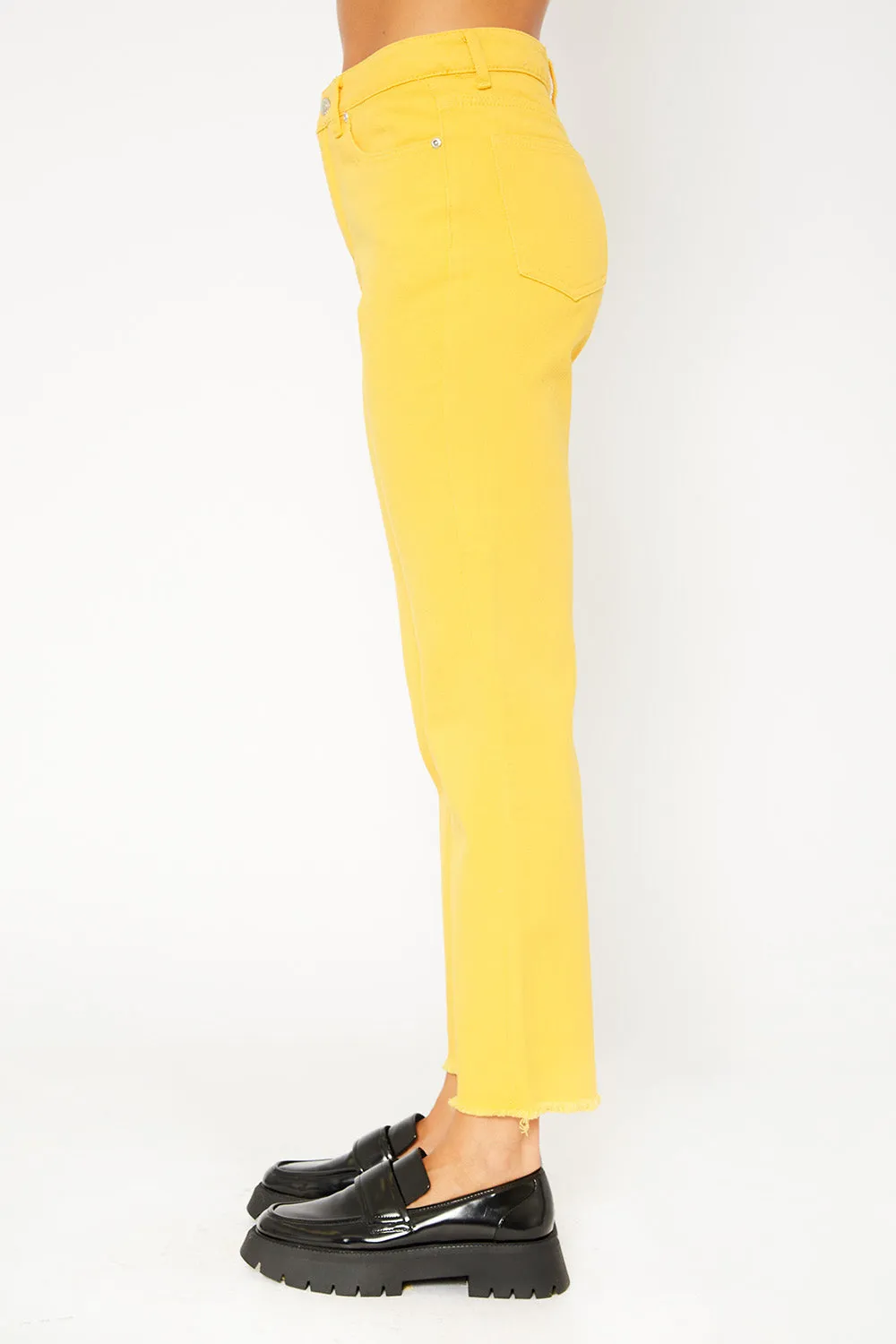 Super high-rise color pants