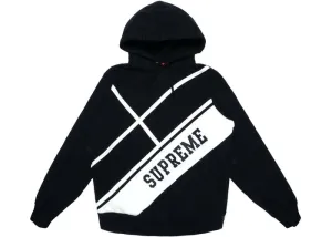Supreme "Diagonal" Hoodie Black