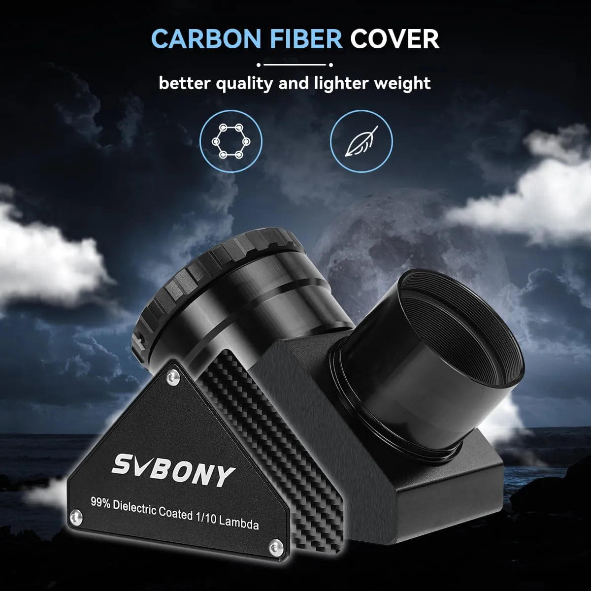 SV223 Diagonal 90-degree 2 inch Clicklock 99% Reflective Dielectric Coating - W9180B
