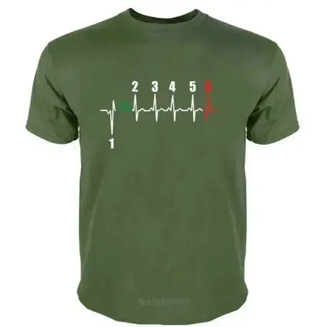 T-shirt motif Battements de coeur