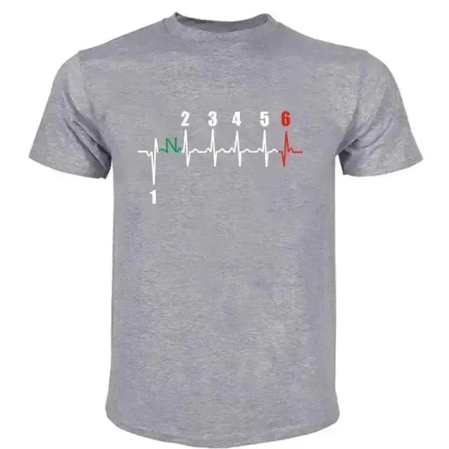T-shirt motif Battements de coeur