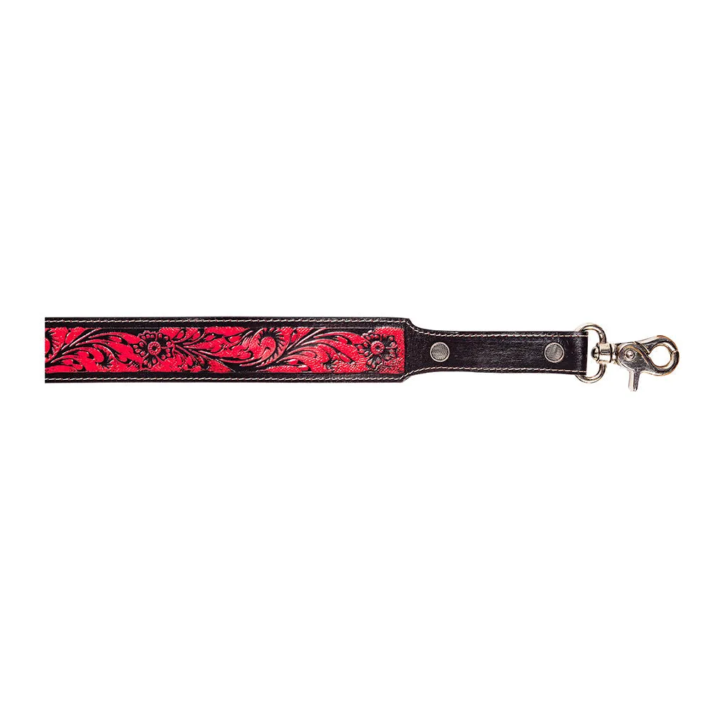 TAMBRINA HAND-TOOLED LEATHER STRAP