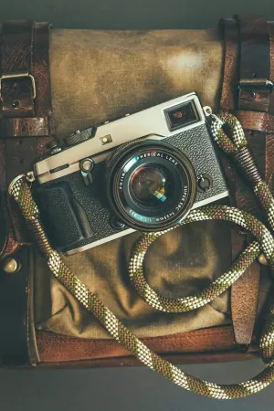Tartan Olive Camera Strap