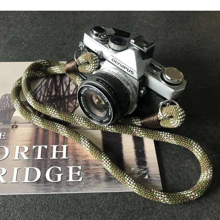 Tartan Olive Camera Strap