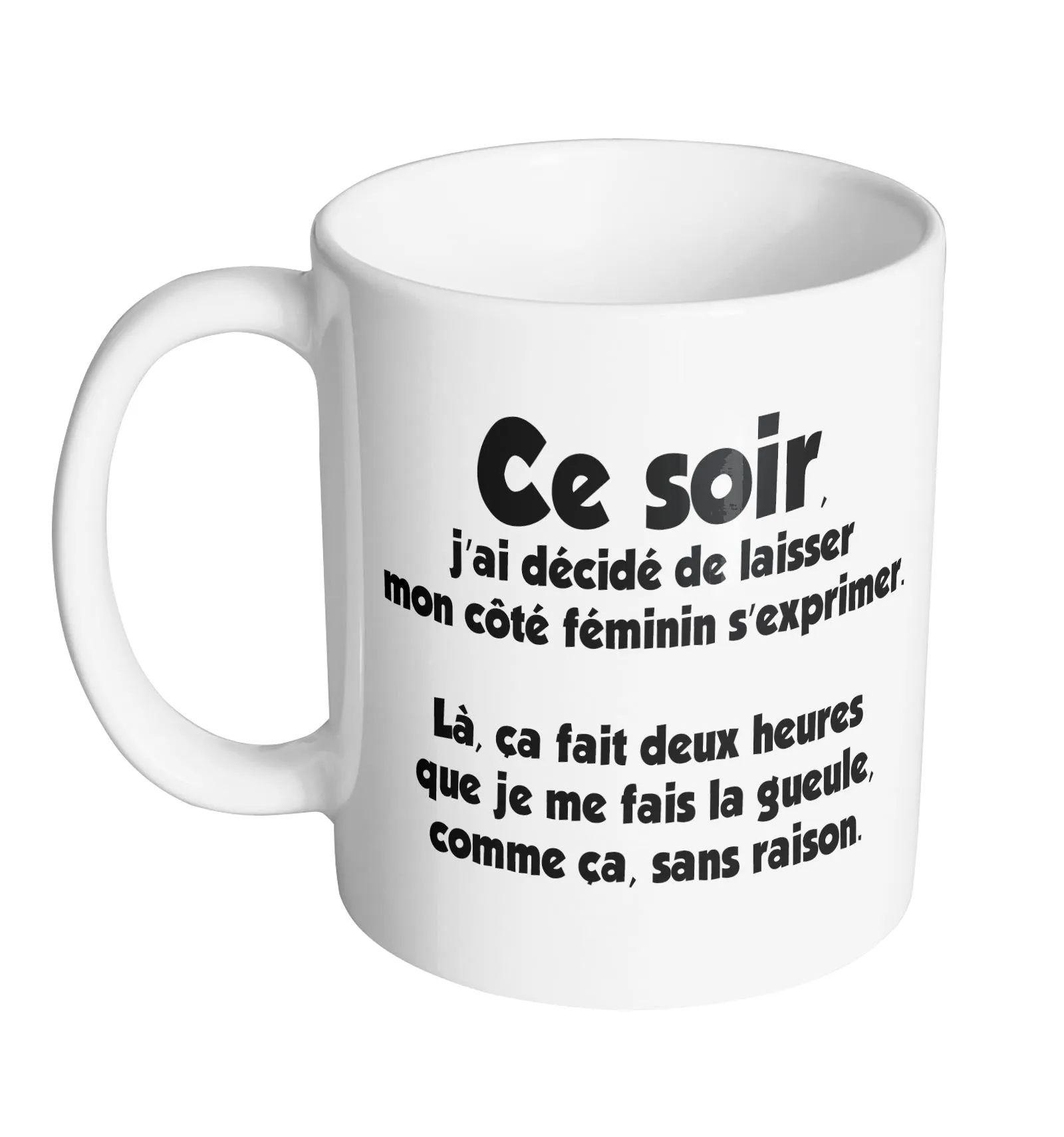 Tasse Mug Polymere Incassable 340ML Fun - Coté féminin s'exprime