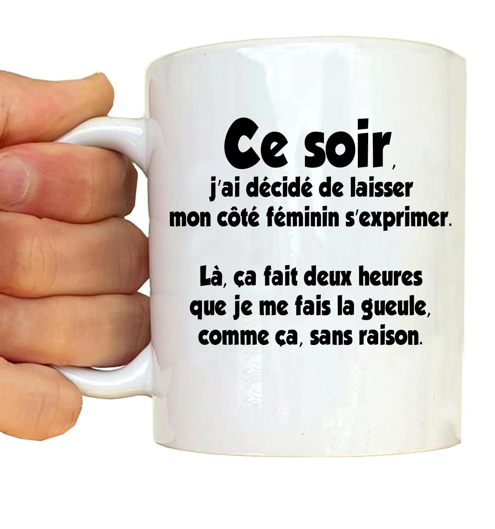 Tasse Mug Polymere Incassable 340ML Fun - Coté féminin s'exprime