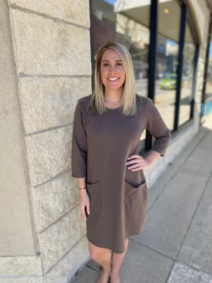 Taupe Relaxed Dress