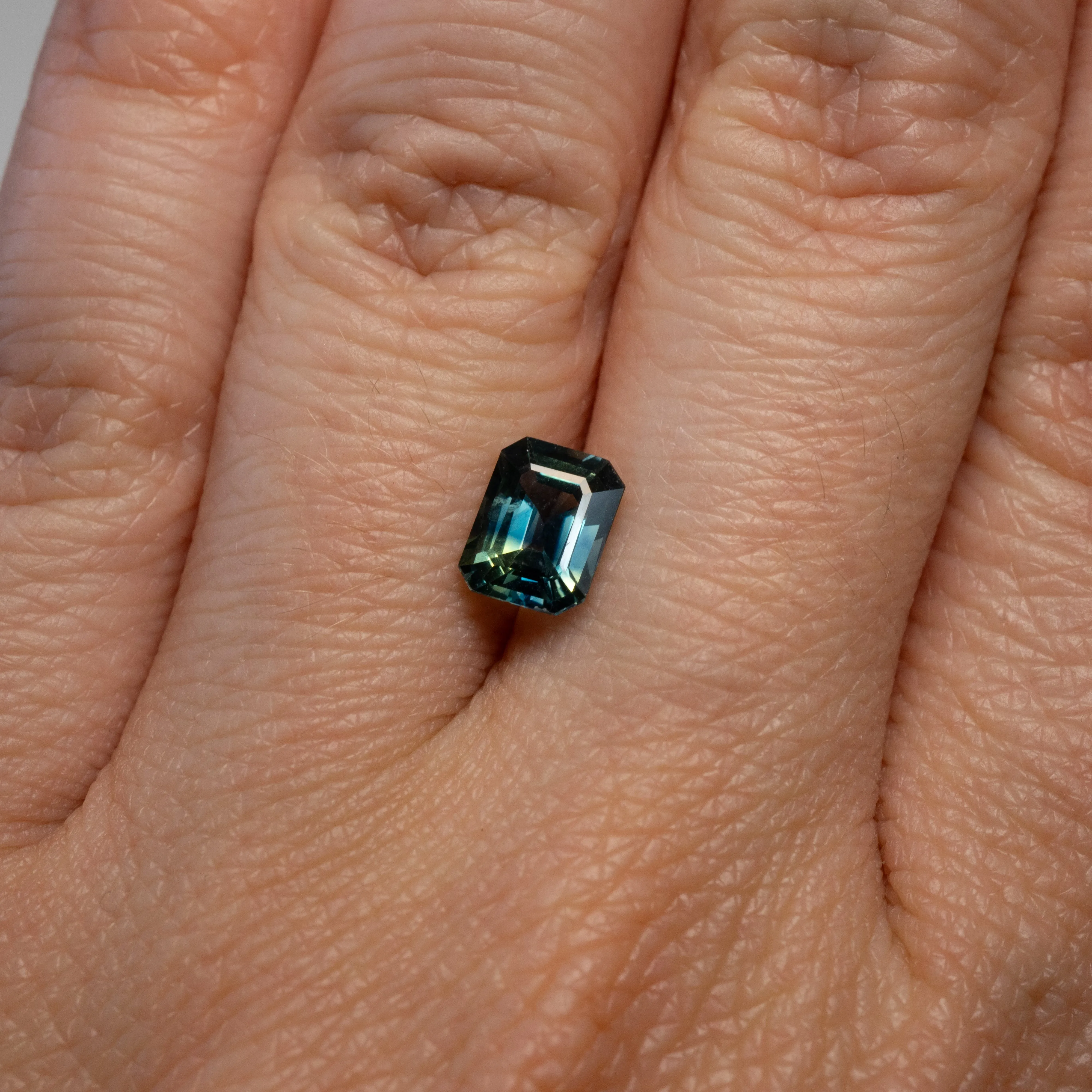 Teal Emerald Cut Sapphire | 1.46ct