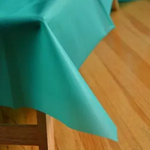 Teal Green Reusable Table Cover 54" x 108" Heavy Duty