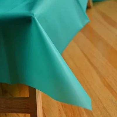 Teal Green Reusable Table Cover 54" x 108" Heavy Duty