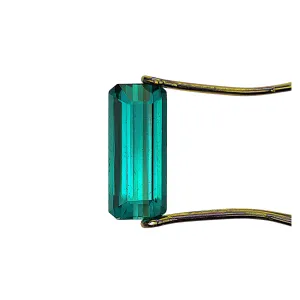 Teal Tourmaline, 1.18ct Rectangular Step Cut