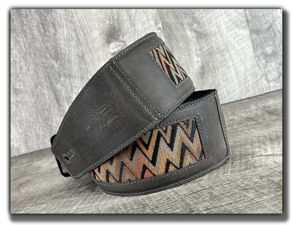 Temperaments - Aged Steel Leather Guitar Strap - Numbered Limited Edition