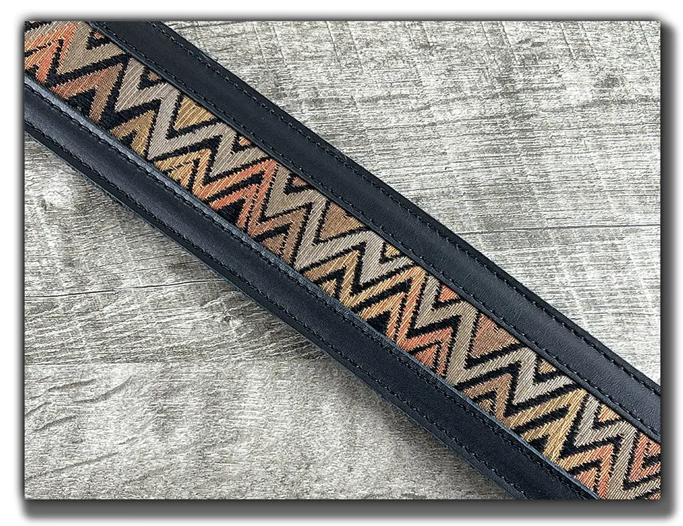 Temperaments - Carbon Black Leather Guitar Strap - Numbered Limited Edition