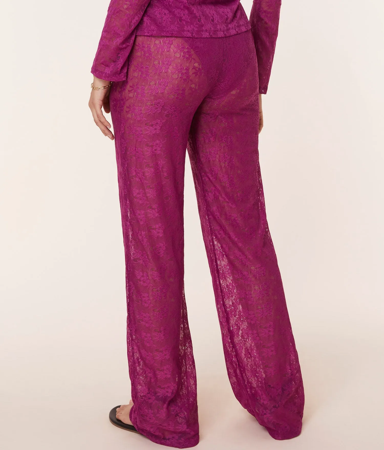The Suva Pant - Floral Lace - Aurora