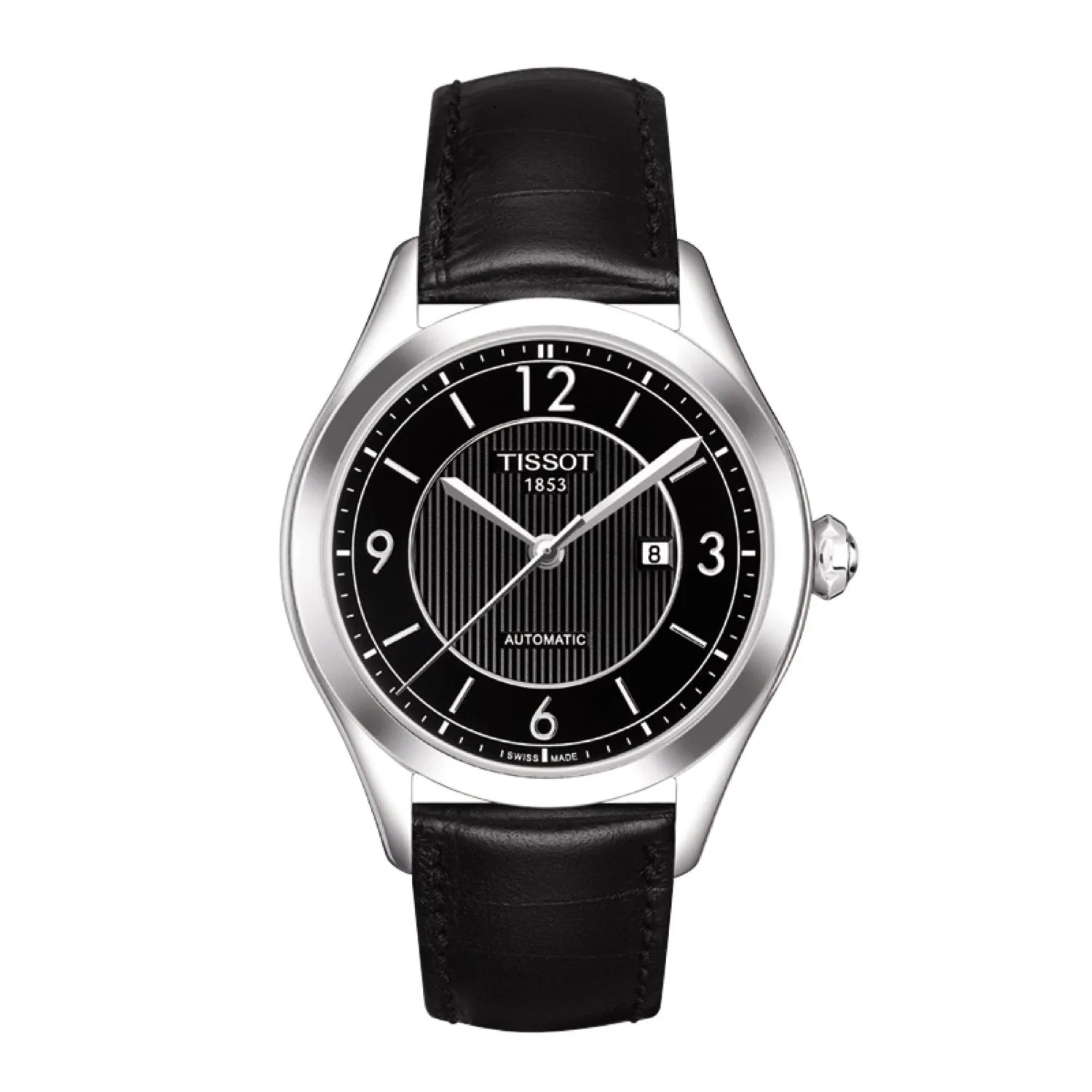 Tissot 16mm T-One Black Leather Strap