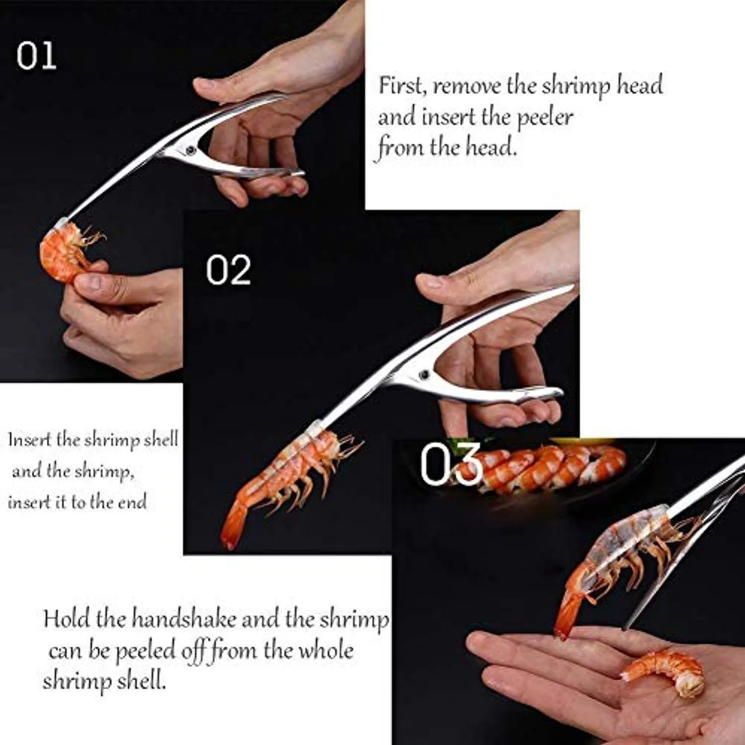 Tool Peels Shrimp in One Motion