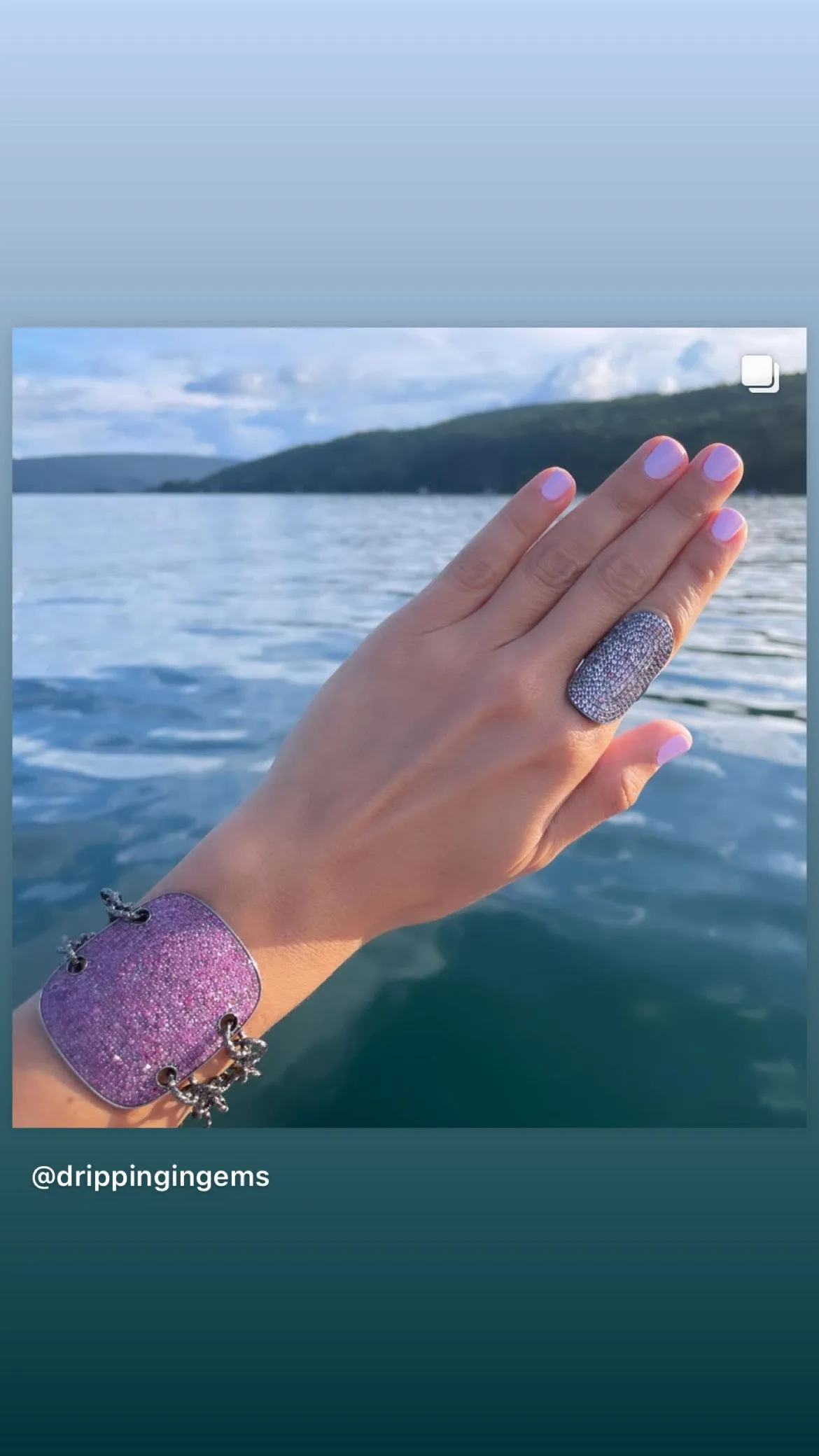Tourmaline Shield Ring