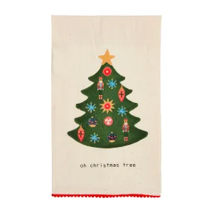 TREE PRINTED CHRISTMAS TOWELS