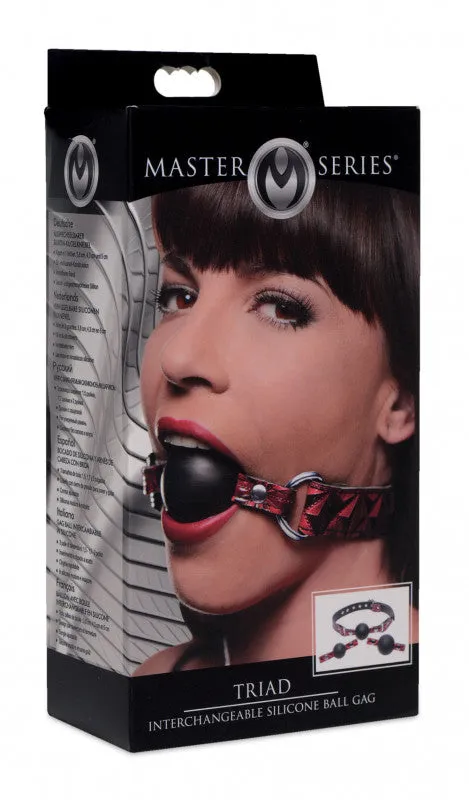 Triad Interchangeable Silicone Ball Gag