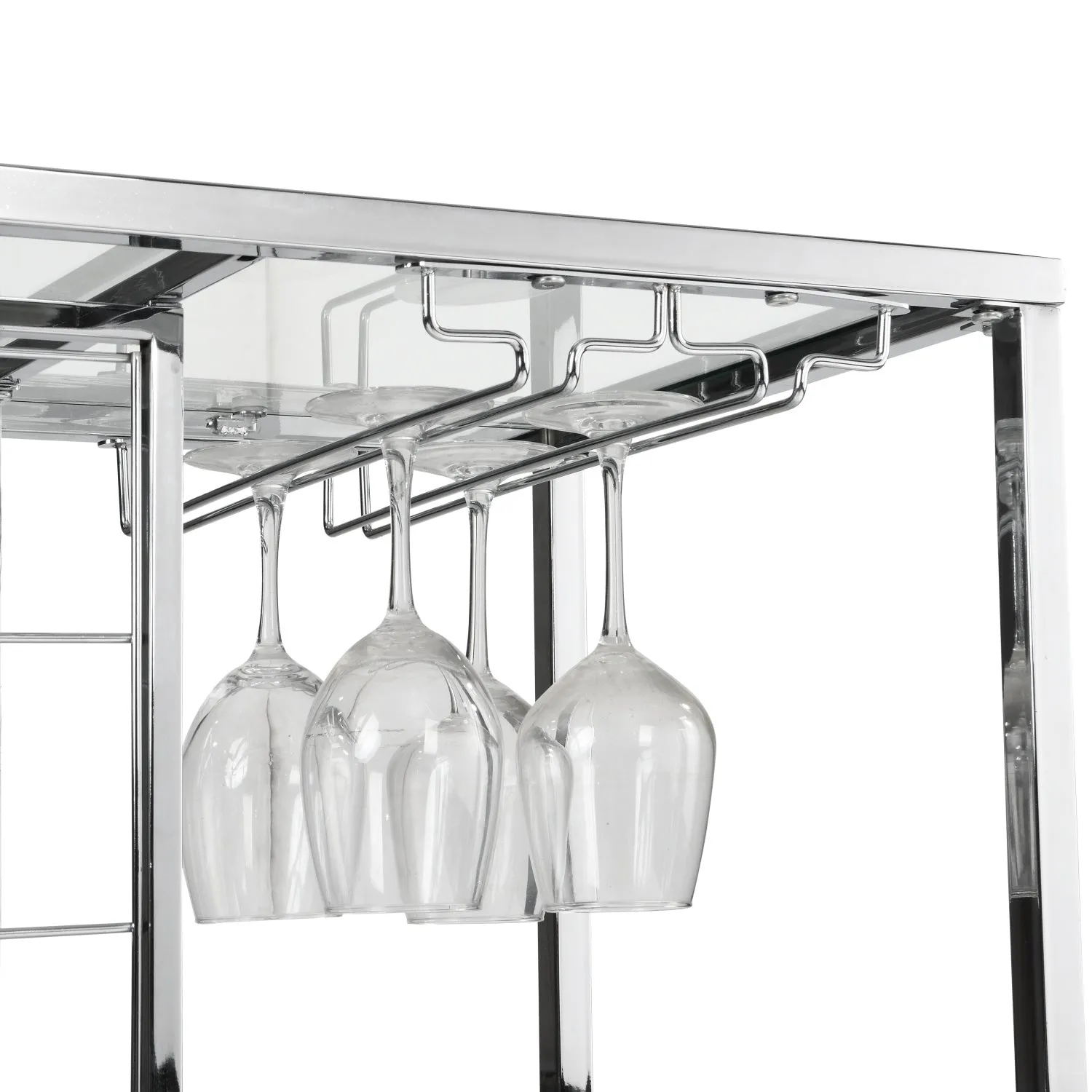 Trolley 3-Tier Wine Organizer